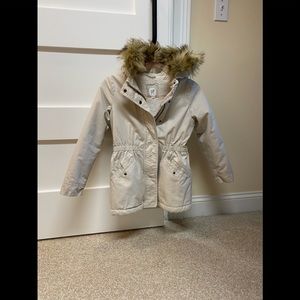 Girls Gap Sherpa lined coat